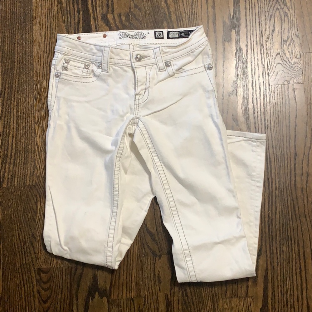 White Miss Me Skinny Jeans